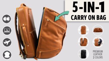 Esta mochila 5 em 1 selvagem permite empilhar e compactar diferentes módulos para aumentar sua capacidade de armazenamento