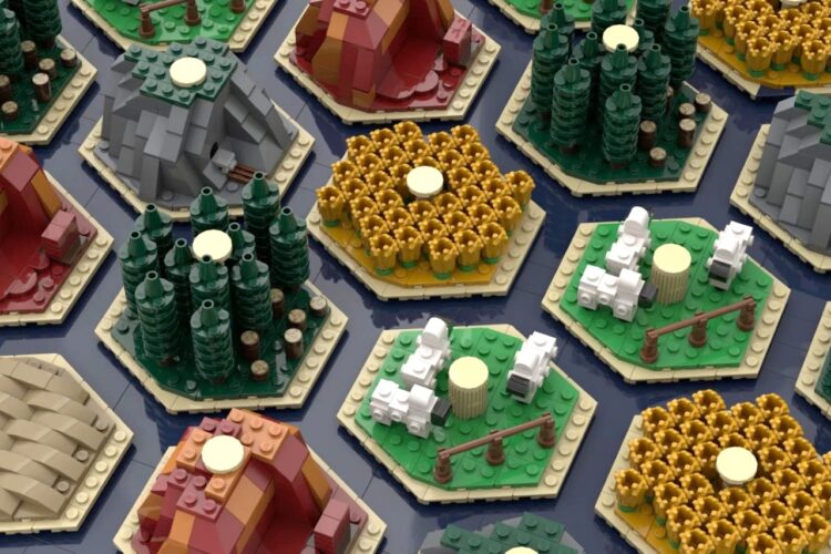 A versão LEGO de 'Settlers of Catan' é PERFEITA para amantes de tijolos e nerds de jogos de tabuleiro