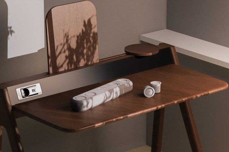 O Conceito De Alto-falante Modular Cria Uma Experiência De áudio Envolvente Em Qualquer Lugar