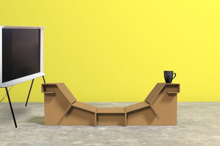 Cuna Furniture transforma sua caixa de TV em móveis multifuncionais sustentáveis