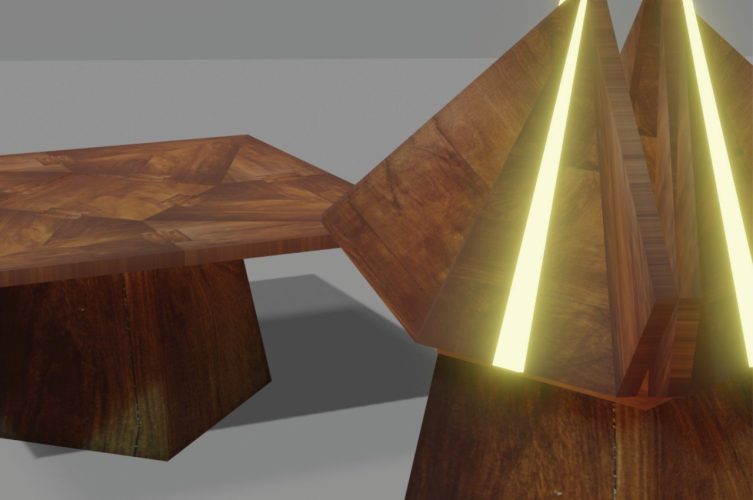 Conceito De Mesa Inspirado Em Origami Se Transforma Em Uma Luminária Para Economizar Espaço