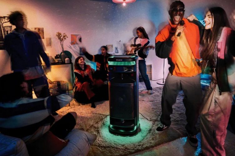 O Alto-falante Imponente Dá Início à Festa Com Luzes De 360 ​​graus E Graves Potentes