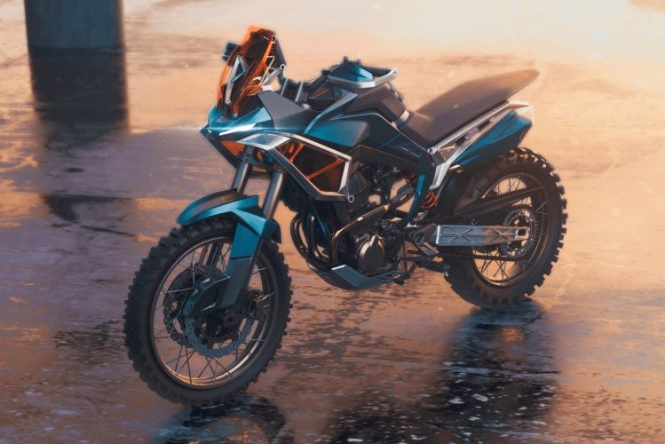 Esta bicicleta suja futurista faz com que os detalhes robustos pareçam menos industriais e mais atraentes