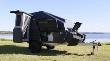 A lágrima Pursuit Carbon com duas cozinhas tem toda a agilidade e conveniência de um poderoso campista offroad