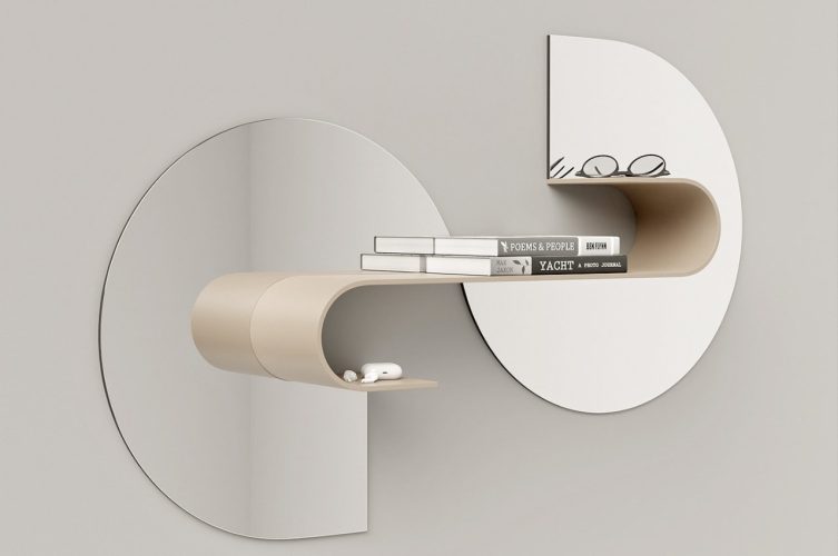 Prateleira E Espelho Modulares E Multifuncionais São Uma Adição Estética Ao Seu Espaço