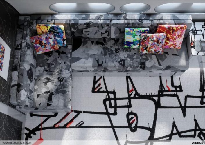 Salpicado De Cores, Este Não é O Lar De Um Influenciador, Mas O Interior De Um Jato Particular Airbus A220